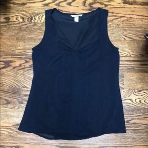Banana Republic Factory Navy Sleeveless Shirt